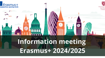 Invitation to Erasmus+ information meeting - study visits in the academic year 2024/2025